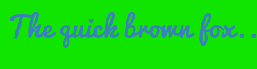 Image with Font Color 3981BC and Background Color 10E500